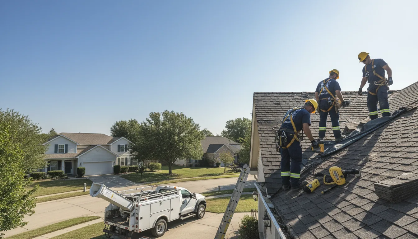 Storm Damage Roof Repair in Lewisville, AR